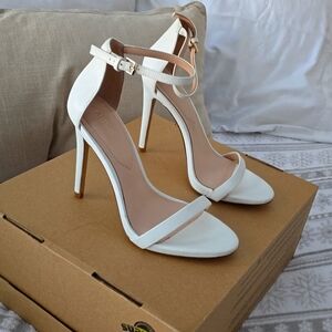 White high heel